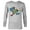Athletic Heather, variant on Marvel Avengers Kawaii Red White and Brave 4th of July - Long Sleeve T-Shirt for Men - Customized-Athletic Heather