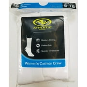 Athletic Works Women's Cushion Crew Socks, 10 Pack
