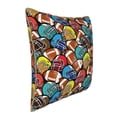 thumbnail image 2 of KLL American Football Decorative Throw Pillow Covers Velvet Soft for Couch Sofa Bedroom Living Room Outdoor - 18"x18", 2 of 8