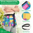 thumbnail image 4 of Yayeee Waist Apron with Pockets for Cooking Waterproof Half Server Aprons, Colorful Geometric Pattern, 4 of 7