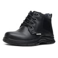 thumbnail image 3 of Bota Escolar Niño Yuyin Piel Cordones Vacuno Confort negro 19, 3 of 6