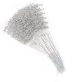 thumbnail image 2 of 100 Uds. Palos de perlas accesorios de decoración DIY ABS usables para fiesta de boda plata, 2 of 5