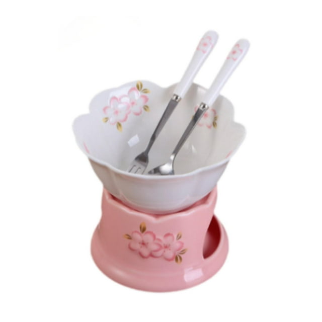 Olla para fondue , olla para fondue de queso, utensilios de cocina para derretir queso, juego de cuencos para olla caliente para derretir, Cuenco