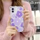 thumbnail image 5 of Funda transparente con diseño de oso floral para iPhone 11, compatible con lentes de cámara para mujeres y niñas, TPU suave, a prueba de golpes, color morado., 5 of 8