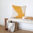 thumbnail image 5 of LR Home Stacy Garcia Cotton Poly Filled Pillow in Yellow/Ivory, 24" x 24", 5 of 11