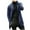 Navy, variant on Herrnalise Mens Faux Fur Coat Winter Fashion Slim Solid Color Sweater Cardigan Single Button Casual Sweater Sweater Coat Long Trench Coat Motorcycle Jakcet