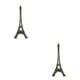 thumbnail image 4 of Advancent Vintage Style Tower Model Keychain Backpack Bag Festival Birthday Shoulder Decoration Ornament Keyring Alloy Hanging 10cm 2Conjunto, 4 of 6