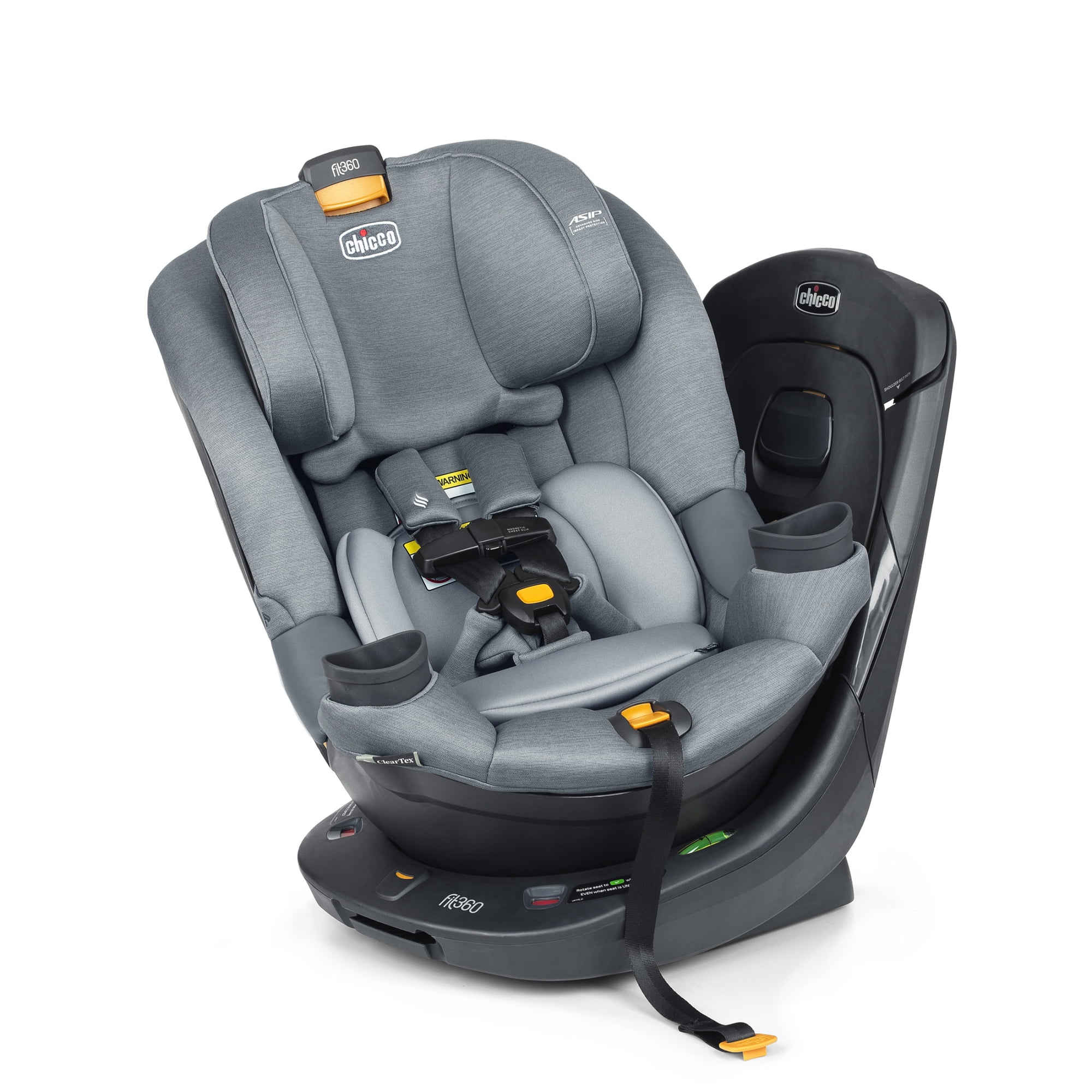 Chicco Fit360® ClearTex® Rotating Convertible Car Seat for Infants and Toddlers - Titanium (Grey)