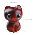 thumbnail image 4 of Shisuyan Wooden Cat Hanging Charm for Decor Brown Synthetic Material 2pcs, 4 of 8