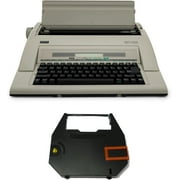 Nakajima WPT-160 Electronic Portable Typewriter with Correct Film Ribbon (2 Items)