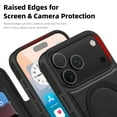 thumbnail image 6 of ELEHOLD Magnetic Wallet Case For iPhone 17 Pro,  RFID Blocking Luxury PU Leather Full Body Flip Card Slots Shockproof Wallet Cover ,Black, 6 of 8