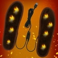 thumbnail image 3 of SPRING PARK 1 Pair Insoles USB Charging Outdoor Electric Heated Foot Warmer Sports Shoes Pad, 3 of 7