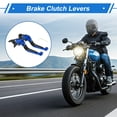 thumbnail image 2 of Palancas de freno y embrague cortas y largas para Yamaha YZF R1 99-01, palanca de freno ajustable en 6 posiciones, aleación de aluminio, cabeza negra, mango azul, 2 of 6