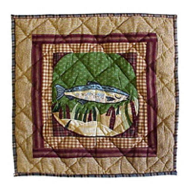 Patch Magic TPGOFI-FI Est Allé Pêche-Jeter Oreiller 16 x 16 Po.