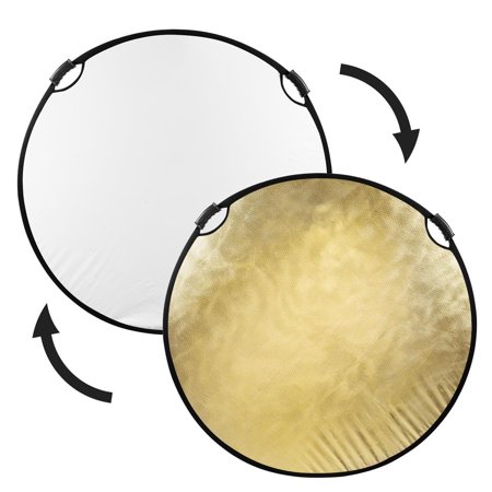 UPC: 0192223077294 | Glow Circular Collapsible Reflector with Handles (52   Wave Gold/White)