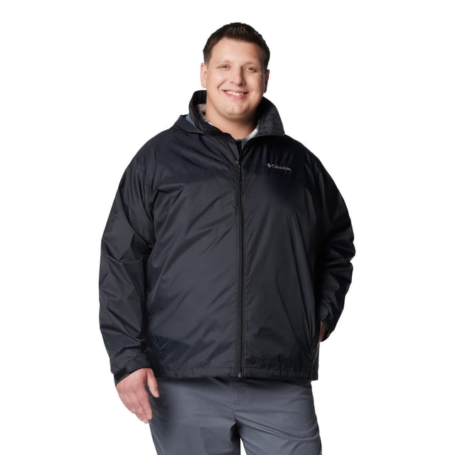 Chubasquero Columbia Glennaker Lake II para hombre, color negro, 3 veces más alto