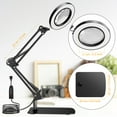 thumbnail image 6 of BEBANG Magnifying Glass with Light and Stand, 4.2″ Real Glass, 2 in 1  Hands Free Magnifying Lamp, Dimmable 3 Color Modes, Lighted Magnifier for Sewing Crafts Close Work, 6 of 6