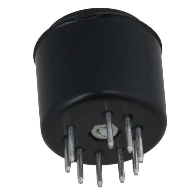 BQLZR 4 x Black Bakelite 9 Pin Vacuum Tube Socket Saver Tube Amplifier Parts
