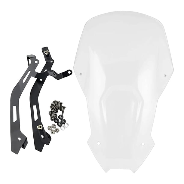 Conjunto de mantenimiento del parabrisas de motocicleta, pieza de repuesto, deflector de viento Claro