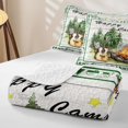 thumbnail image 4 of Erosebridal Guitar Campfire Quilt Full, Green Pine Tree Full Bedspread Sets for Men and Women, 3-Piece, 4 of 7
