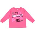 thumbnail image 3 of Inktastic For My Mommy Breast Cancer Awareness Boys or Girls Long Sleeve Toddler T-Shirt, 3 of 5