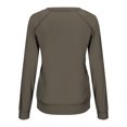 thumbnail image 5 of NARABB Women's Pullover Long Sleeve Shirts Shirts Printing Round Neck Sweatshirt Pullover Loose Tunic Tops, 5 of 7