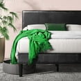 thumbnail image 4 of ZINUS Gerard Faux Leather Upholstered Platform Bed Frame, Mattress Foundation, Wood Slat Support, No Box Spring Needed, Easy Assembly, Tools Included, 5 Year Warranty, 4 of 9