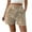 Khaki, variant on ZQUUVOU Women's Casual Shorts High-Waiste Button Shorts(Black,L)