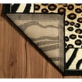 thumbnail image 2 of Linon RUG-BC4857 4 ft. 3 in. x 7 ft. 3 in. Capri Loomed Indoor Area Rug - Black & White, 2 of 3