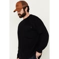 thumbnail image 2 of Hawx Work Gear Men's Fr Long Sleeve Pocket T-Shirt - HXFRSP24K75-NVY, 2 of 4