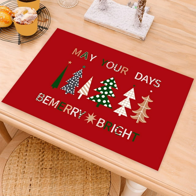 Chmadoxn Kitchen Gadgets, Kitchen Accessories, Kitchen Utensils, Kitchen Tool Christmas Placemats Western Placemats Kitchen Restaurant Placemats Insulated Placemats Insulated Placemats