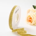 thumbnail image 1 of 7 Yards by 2cm Golden thread flocking Ribbon Glitter Vintage Ribbons for Gift Wrapping Christmas Wrapping Bows Ribbons for Hair Bows Flower Bouquet (gold), 1 of 5
