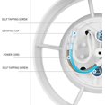 thumbnail image 3 of Ventilateur d'Extraction Rond de 6 Pouces Ventilateur de Conduit 220V Extracteur de Ventilation pour Fenêtre Salle de Bain Toilette Cuisine Booster, 3 of 5