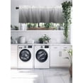 thumbnail image 7 of Grey White Gradient Kitchen Valances for Windows Abstract Watercolor Valance Curtains&nbsp; for Kitchen /Living Room/Bedroom/ Bathroom Decor, 54"x18 " ,Rod Pocket 1 Panel,, 7 of 7