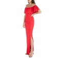 thumbnail image 3 of 24/7 Comfort Apparel Women's Off Shoulder Ruffle Detail Maxi Dress, 3 of 4