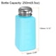 thumbnail image 2 of Dispensador de alcohol solvente Uxcell 250ml (8.5oz) tipo de presión, bomba dispensadora de líquido con tapa de acero inoxidable, azul, 2 of 6