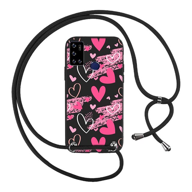 Funda con cordón para teléfono, carcasa con Collar para modelo 1B, 2020, 5002D, 1A, 1C, 2019, 1L, 1S, 3L, 1SE, 1V, 1X, 2018, 3X Fivean unisex