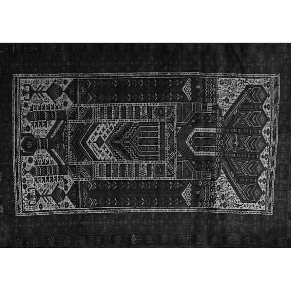 Ahgly Company Indoor Rectangle Persian Gray Traditional Area Rugs, 8' x 12'