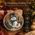 thumbnail image 7 of Christmas Pearl Diamond Art Ornaments, Snowman Pearl Art (Style 8, 12in) | 3D Mixed-Size Pearls and Complete DIY Craft, Round Acrylic Sign with Lace Edges for Windows, Trees, Walls and Holiday Gifts, 7 of 7