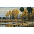 thumbnail image 2 of Goebel, Wilhelm 24x16 White Modern Wood Framed Museum Art Print Titled - Autumn at Prime Hook, 2 of 4