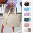thumbnail image 2 of Weekender Bags for Women Carry On Bag Travel Duffel Overnight Duffle Bag with Shoe Compartment 2Pcs Set, 2 of 7