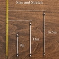 thumbnail image 4 of 9 inch Mini Short White Bungee Cords with Hooks, 12 count, 4 of 6