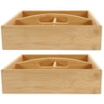thumbnail image 1 of BESTYASH Brown Plastic 4Compartment Dry Fruit Serving Case for Storage and Home Decoration, 1 of 8