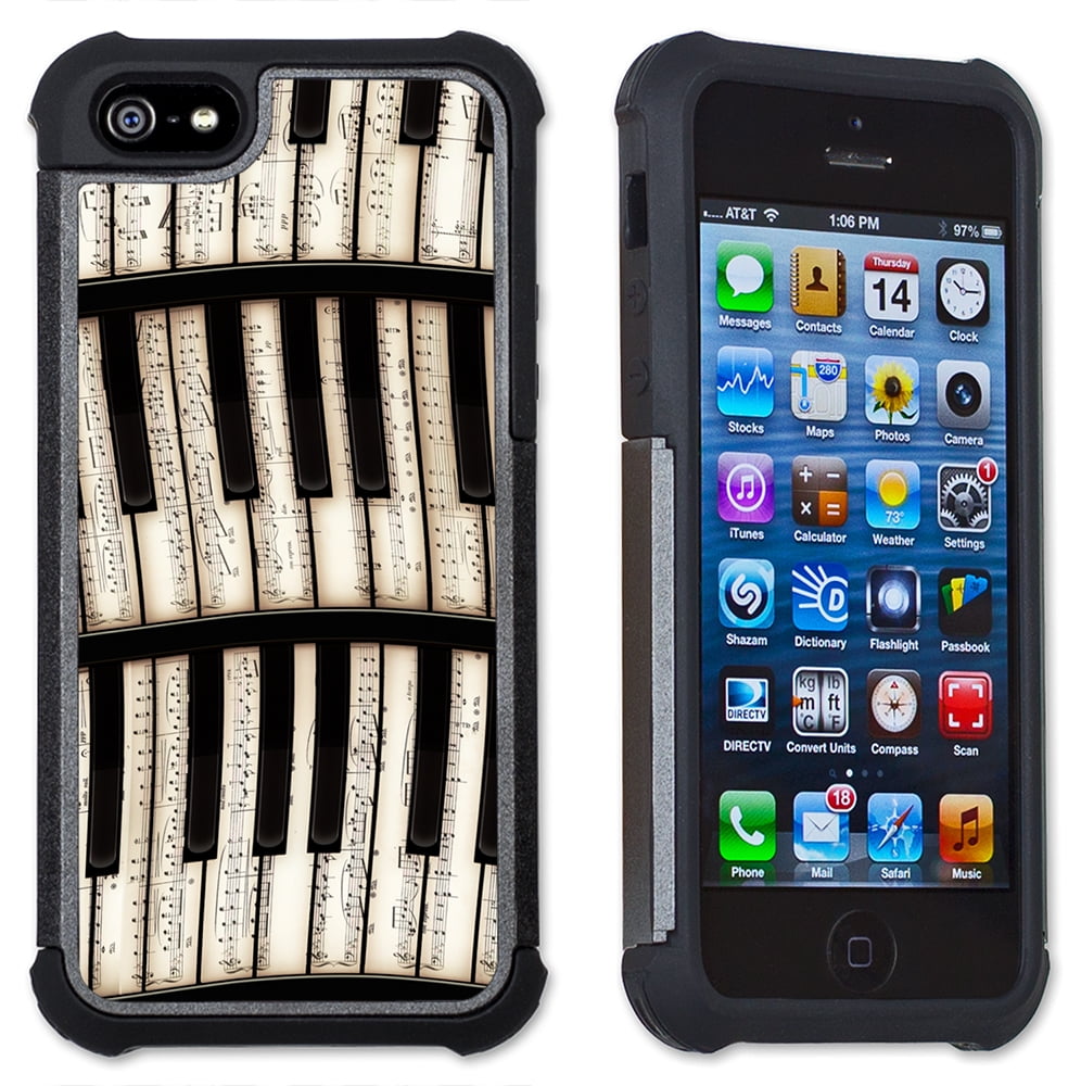 Piano Keys Maximum Protection Case / Cell Phone Cover with Cushioned