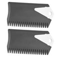 thumbnail image 4 of 2PCS PVC Surfboard Wax Comb, Cleaner Tool Accessory, Durable and Lightweight, Easy to Carry Black, Great for Applying or Removing Wax on Skateboard and Surfboard with Fine, 4 of 7