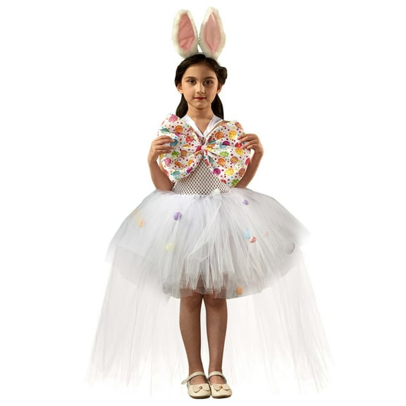 Baby Girl Lace Romper Summer Boho Flower Tulle Dress Party Gifts Photography Outfits Baby Girl Easter Dress Bunny