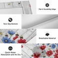 thumbnail image 6 of Red Blue Floral Outdoor Rug for Patio/Deck/Porch, Non-Slip Large Area Rug 5 x 8 Ft, Independence Day Flowers Grey Wooden Indoor Outdoor Rugs Washable Area Rugs, Reversible Camping Rug Carpet Runner, 6 of 8