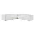 thumbnail image 2 of Modway Mingle Sectionnel Moderne en Similicuir Blanc, 5 Pcs, 2 of 13