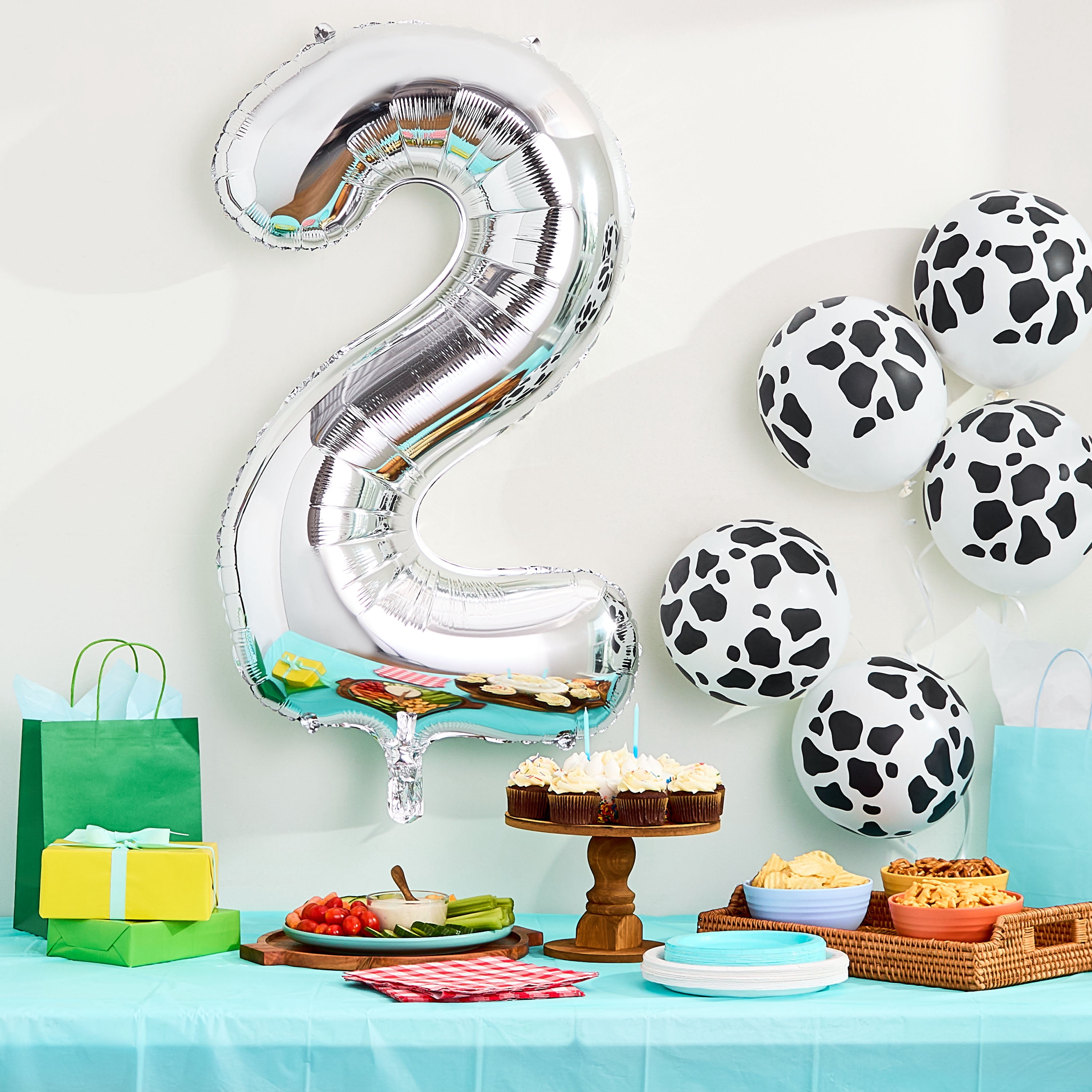 33" Silver Number 2 Foil Balloon, by Way To Celebrate