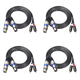 thumbnail image 1 of Cable Conexión Señal Audio Doble XLR A RCA Cobre 1 5 M Y 4 9 Pies, 1 of 9